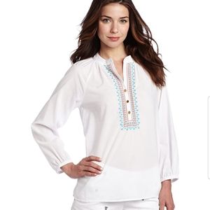 Lilly pulitzer size XS elsa embroidered blouse